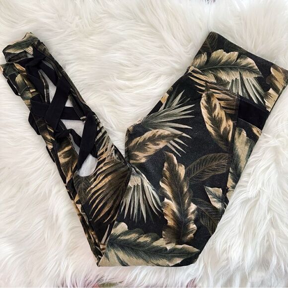 ɢᴜᴄ ᴠꜱ ᴘɪɴᴋ ʙᴏᴛᴀɴɪᴄᴀʟ/ᴛʀᴏᴘɪᴄ ᴘʀɪɴᴛ ꜱᴘᴏʀᴛ ᴄᴏᴛᴛᴏɴ ʟᴇɢɢɪɴɢꜱ - Picture 17 of 17